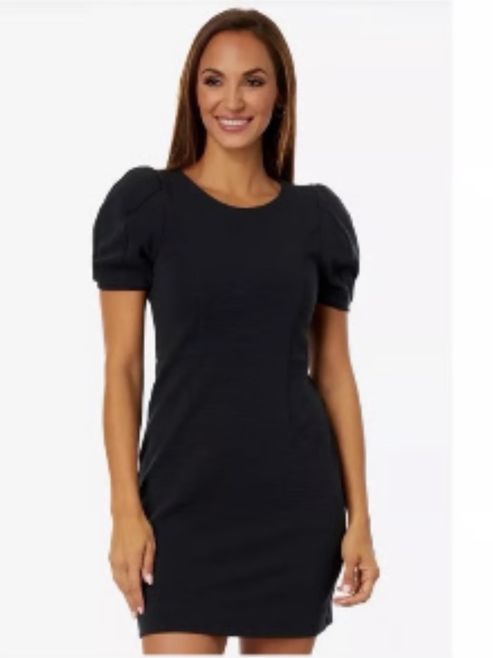 Lilly Pulitzer Black Puff Sleeve Shift Dress size 4